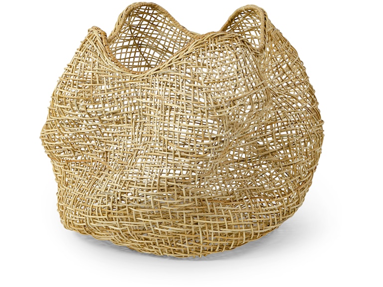 ANDORRA WICKER URN, LARGE NATURAL
