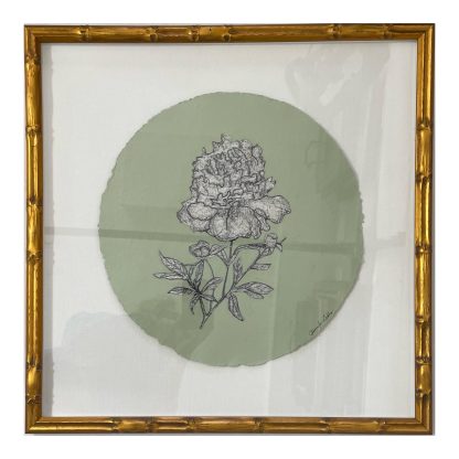 JG325 APPLE GREEN FULL BLOOM PEONY