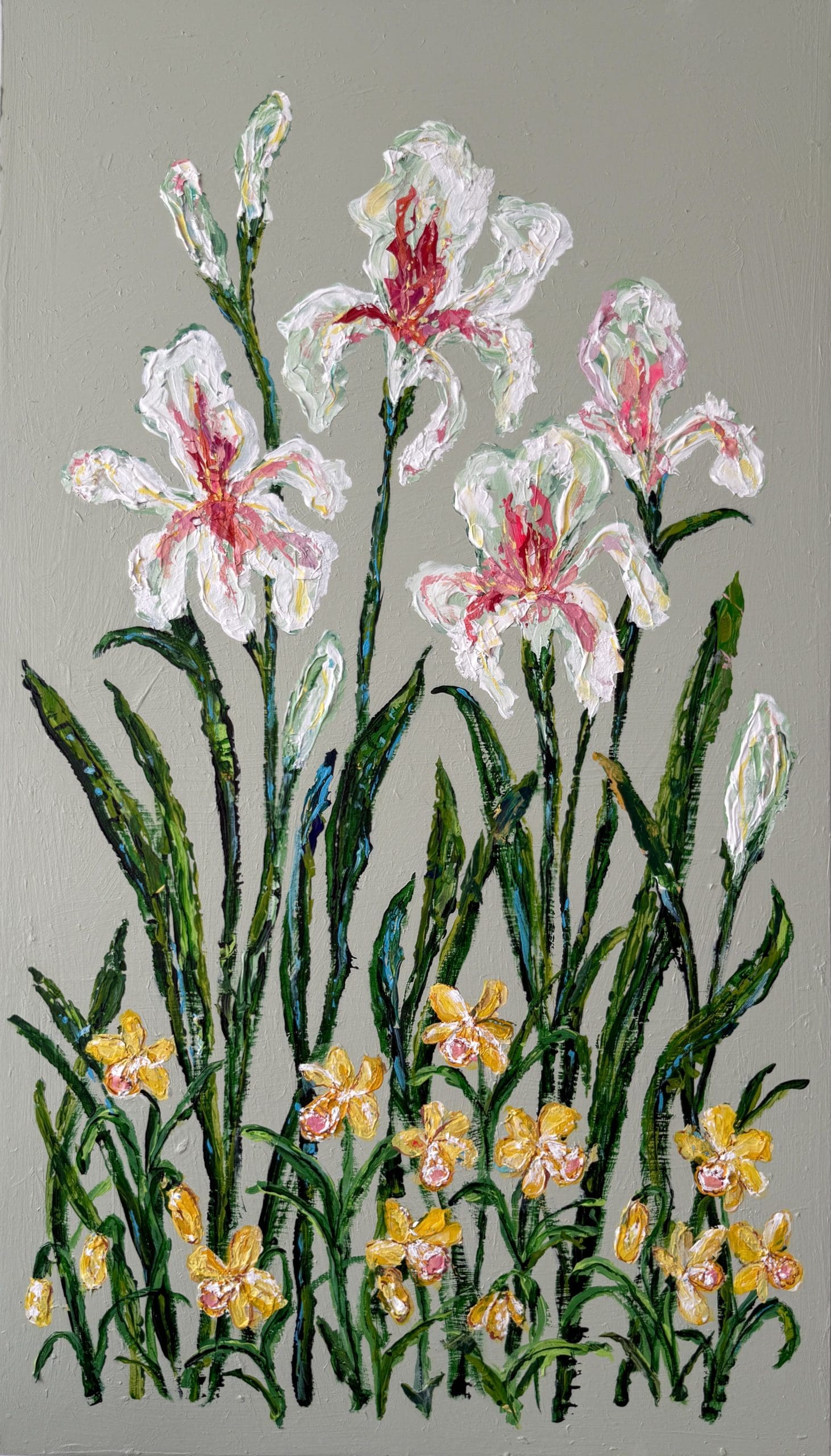 TM425 Blooming Girls Spring Party DIPTYCH