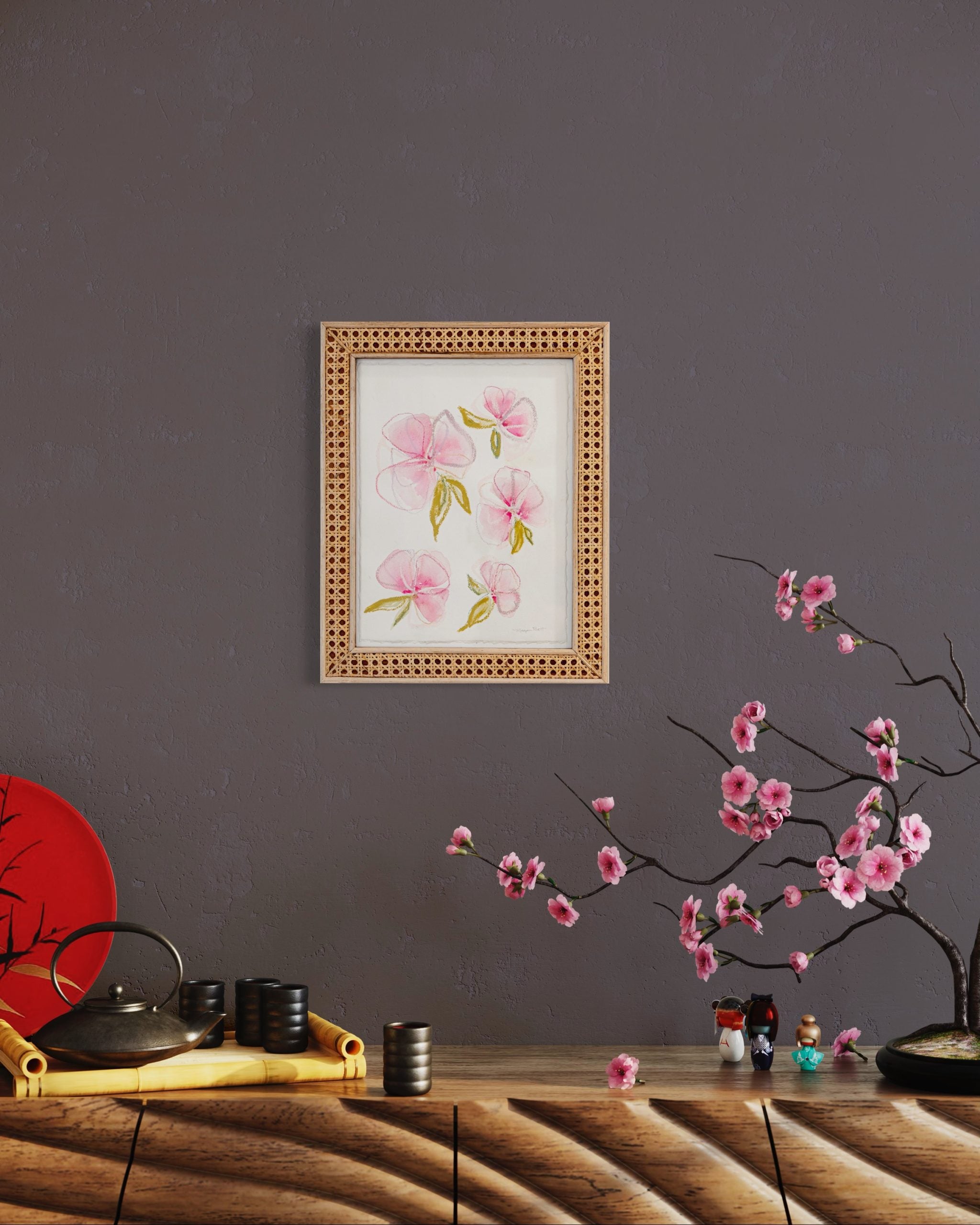 MP23 CERISE WILDFLOWERS