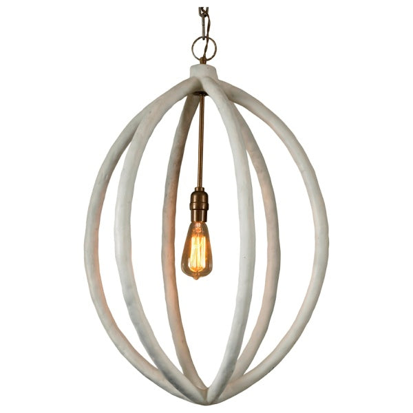MB Globe Chandelier White