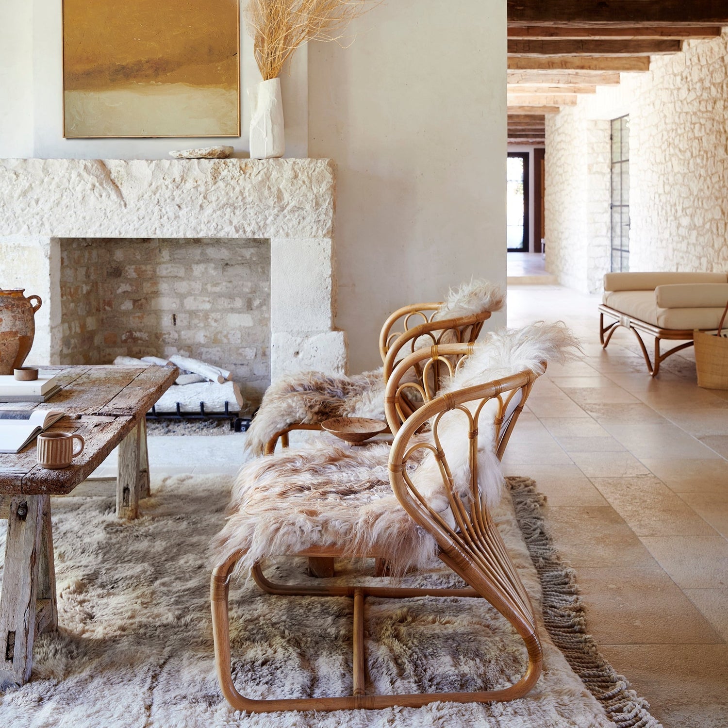 Coste Rattan Lounge Chair