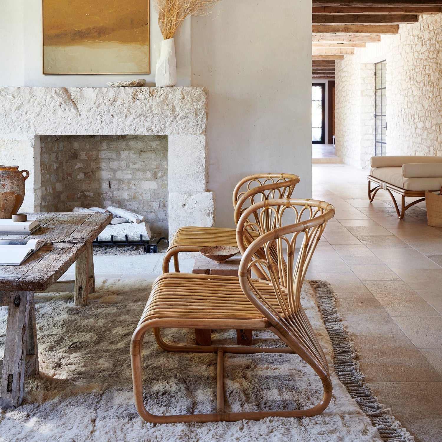 Coste Rattan Lounge Chair