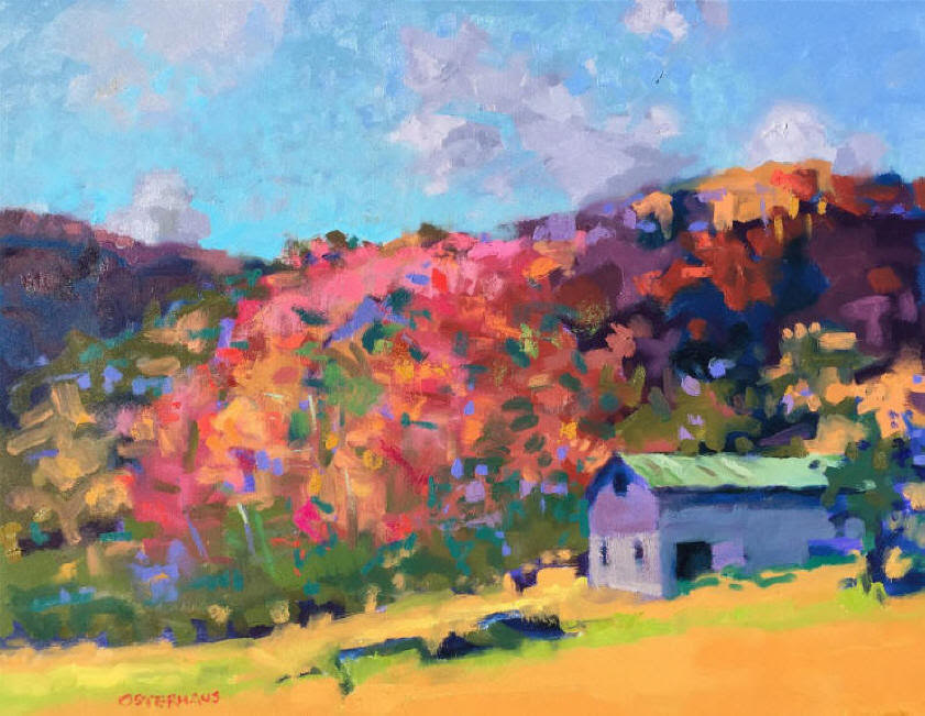 BM326 LONG BARN + FALL FOLIAGE