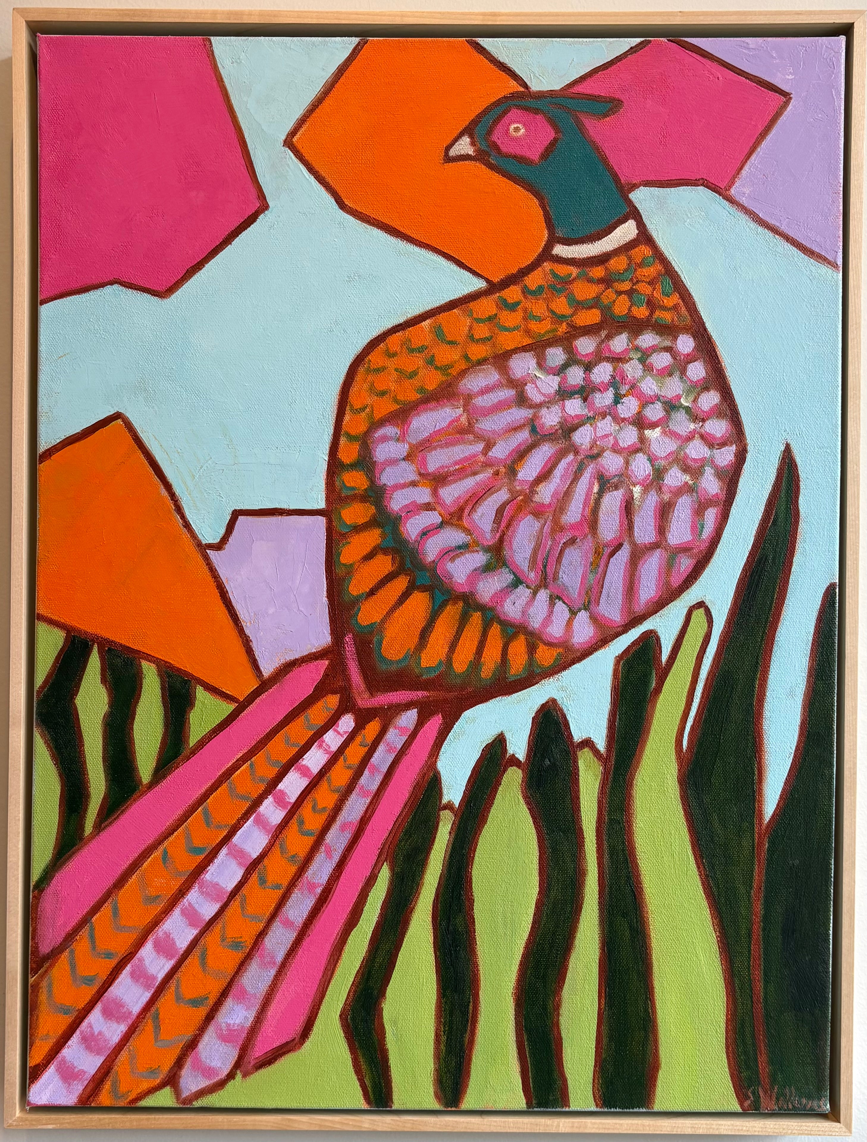 SW26 PHEASANT PERCHED IN LIGHT