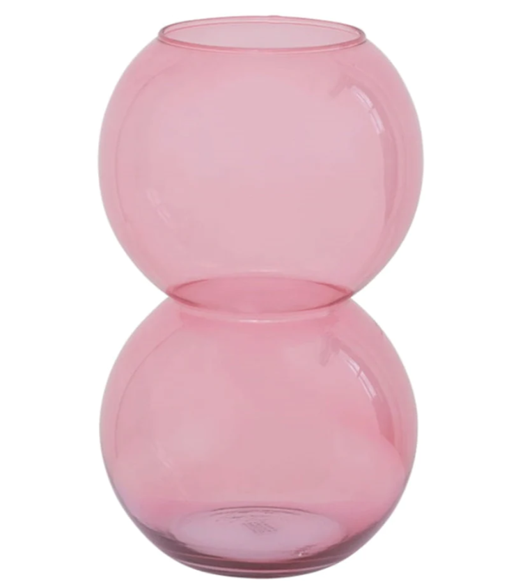 BH - Glass Bulb Vase/Pink