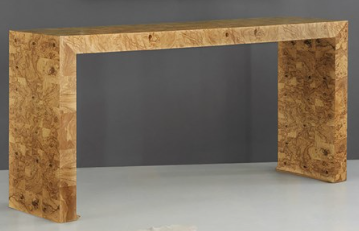 Large Slab Console-Olive Ash Burl