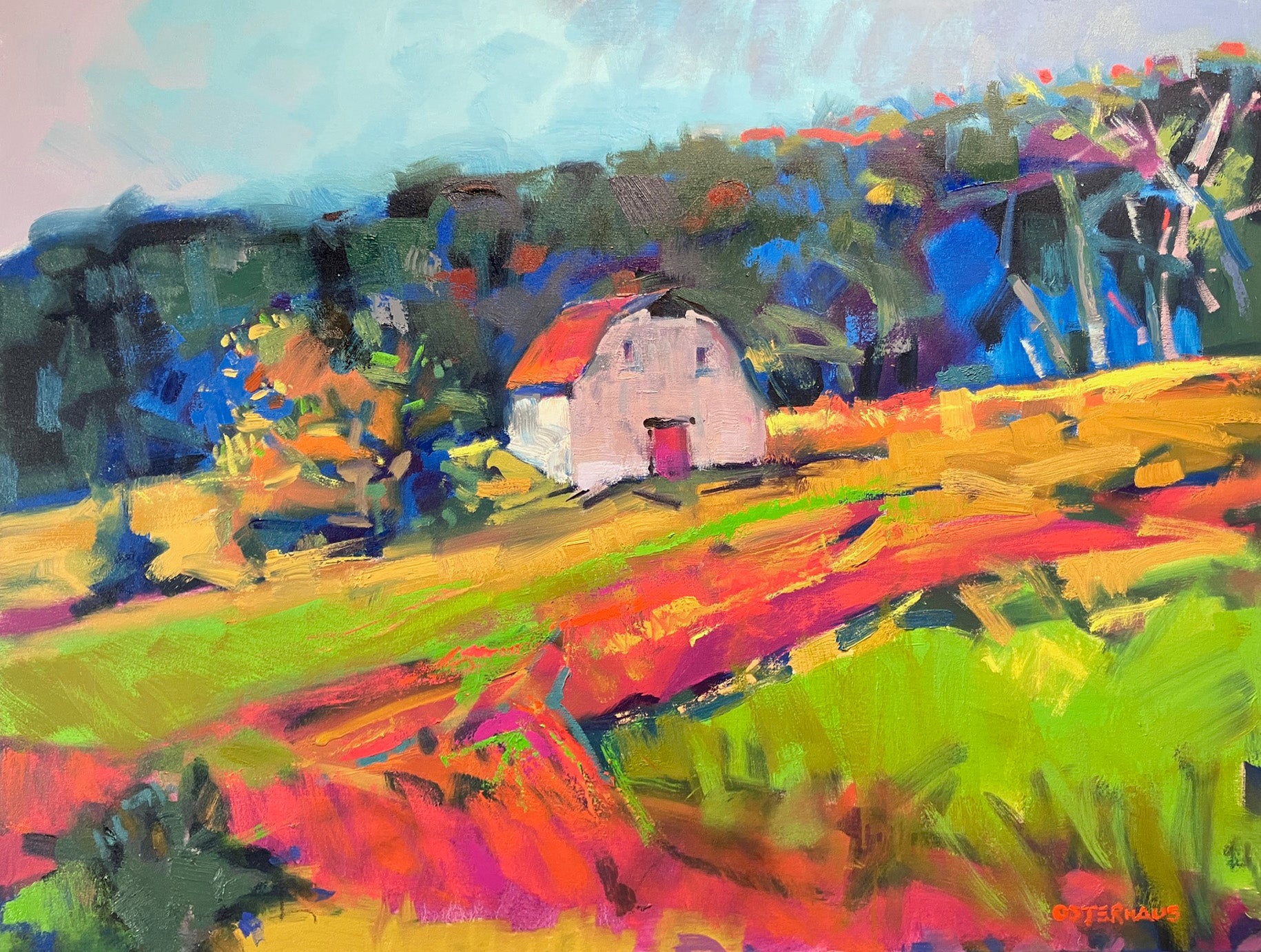 BM1024 PALE BARN ON AN INCLINE