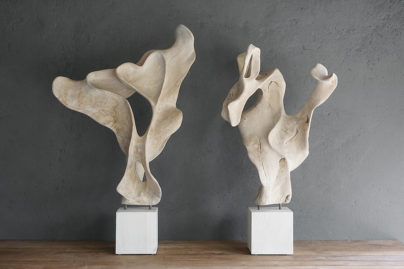 CLCU Erosion Teak Sculpture